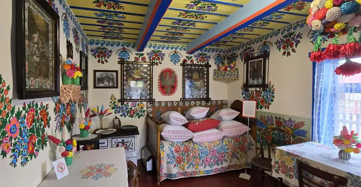 Famous painted well in Zalipie village